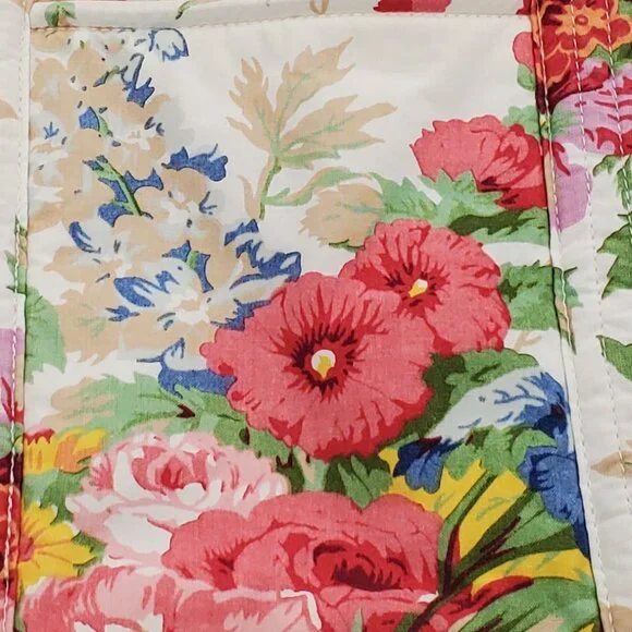 RARE Vintage Ralph Lauren “Melissa on White” Floral Cotton Tote!  XL - Picture 8 of 16